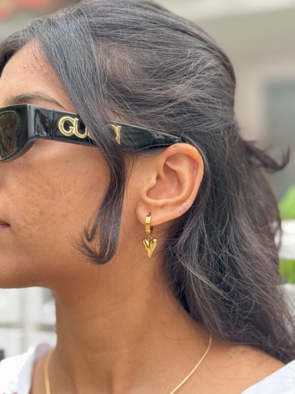 heart earrings hoop heart earrings hoop