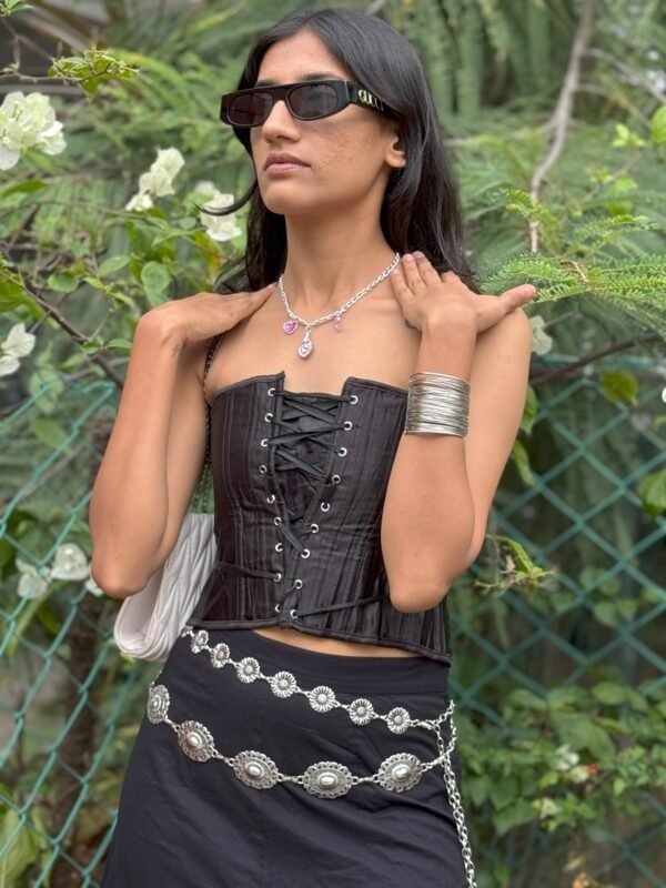 waist chain silver round