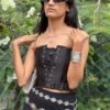 round silver waist chain