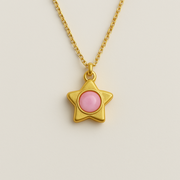 mini heart charm chain