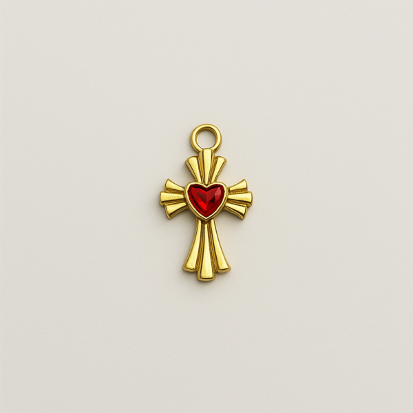 red cross charm chain