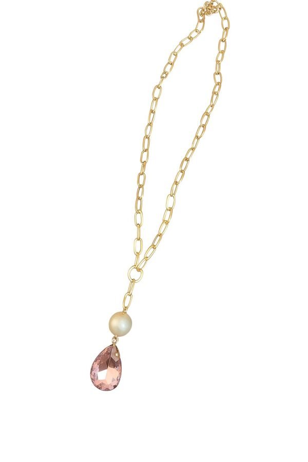 statement pink charm chain