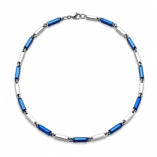 blue bar linked chain
