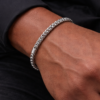 classic weave silver bracelet