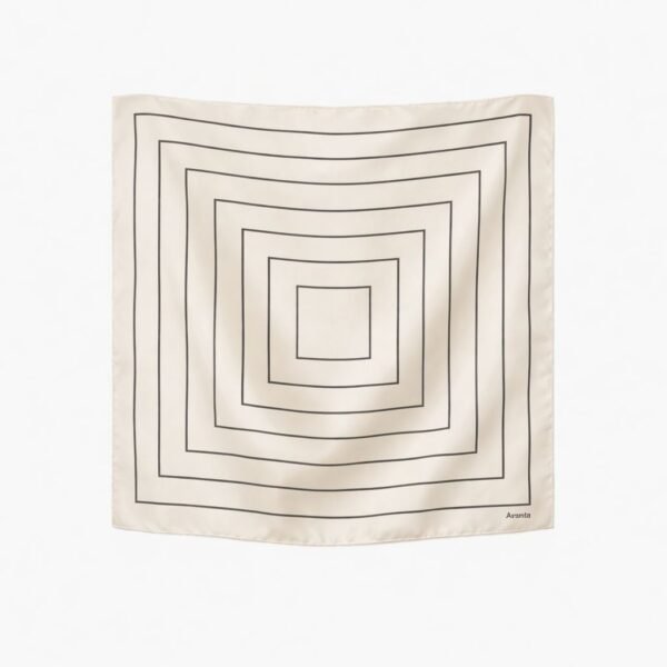 Linear square scarf