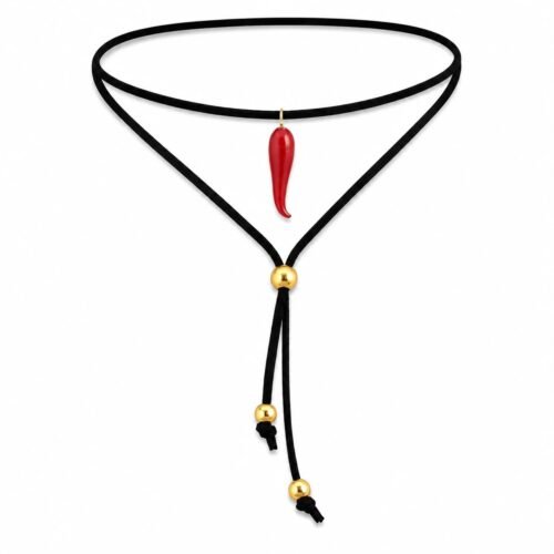Scarlet bolo choker