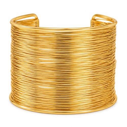 gold wired bracelet