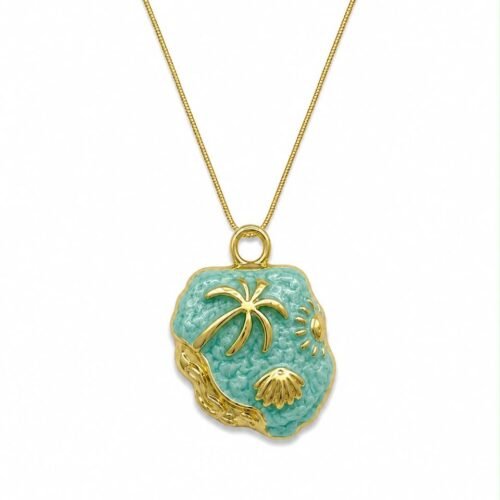 Emerald Clover Charm Necklace