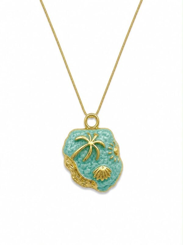 Emerald Clover Charm Necklace