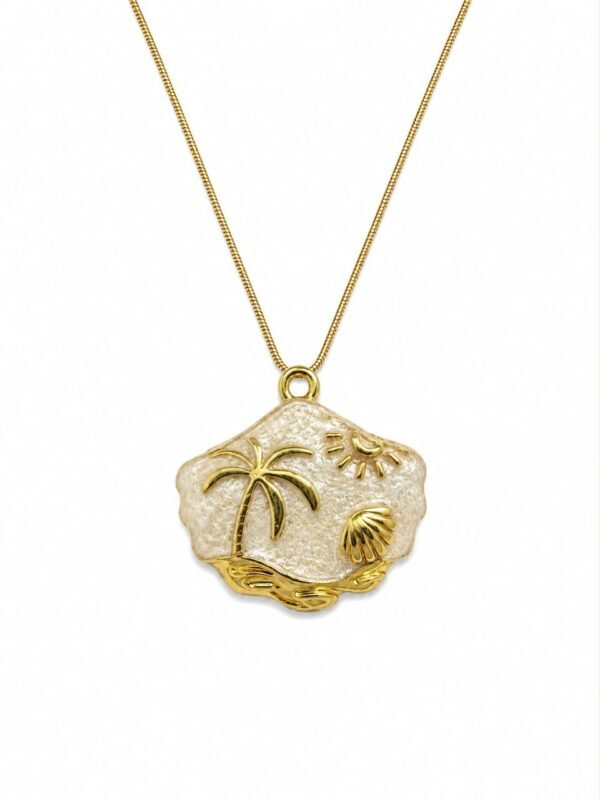 Golden Palm Island Necklace 🌴