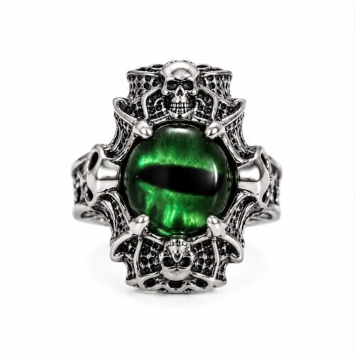 Emerald Evil Eye Gothic Charm
