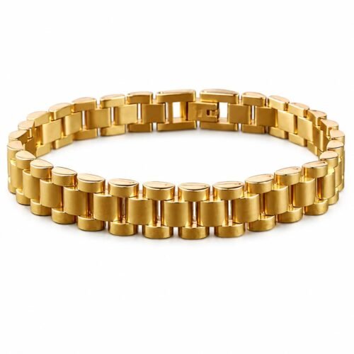 gold link bracelet